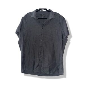 Marc Anthony Natural Stretch Slim Fit Casual Button Down Short Sleeve Size XL